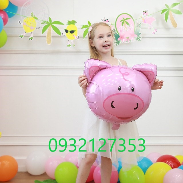 BÓNG KIẾNG LỚN HÌNH MẶT HEO MÀU HỒNG 75CM BÓNG KIẾNG LỚN HÌNH MẶT HEO MÀU HỒNG 75CM