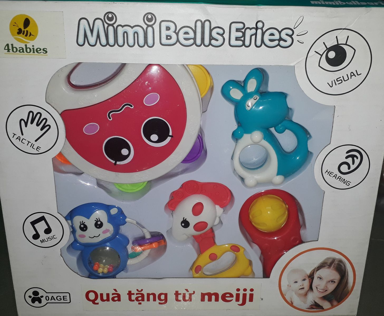 BỘ LỤC LẠC NHỰA 5 MÓN QUÀ TẶNG TỪ MEJI BỘ LỤC LẠC NHỰA 5 MÓN QUÀ TẶNG TỪ MEJI