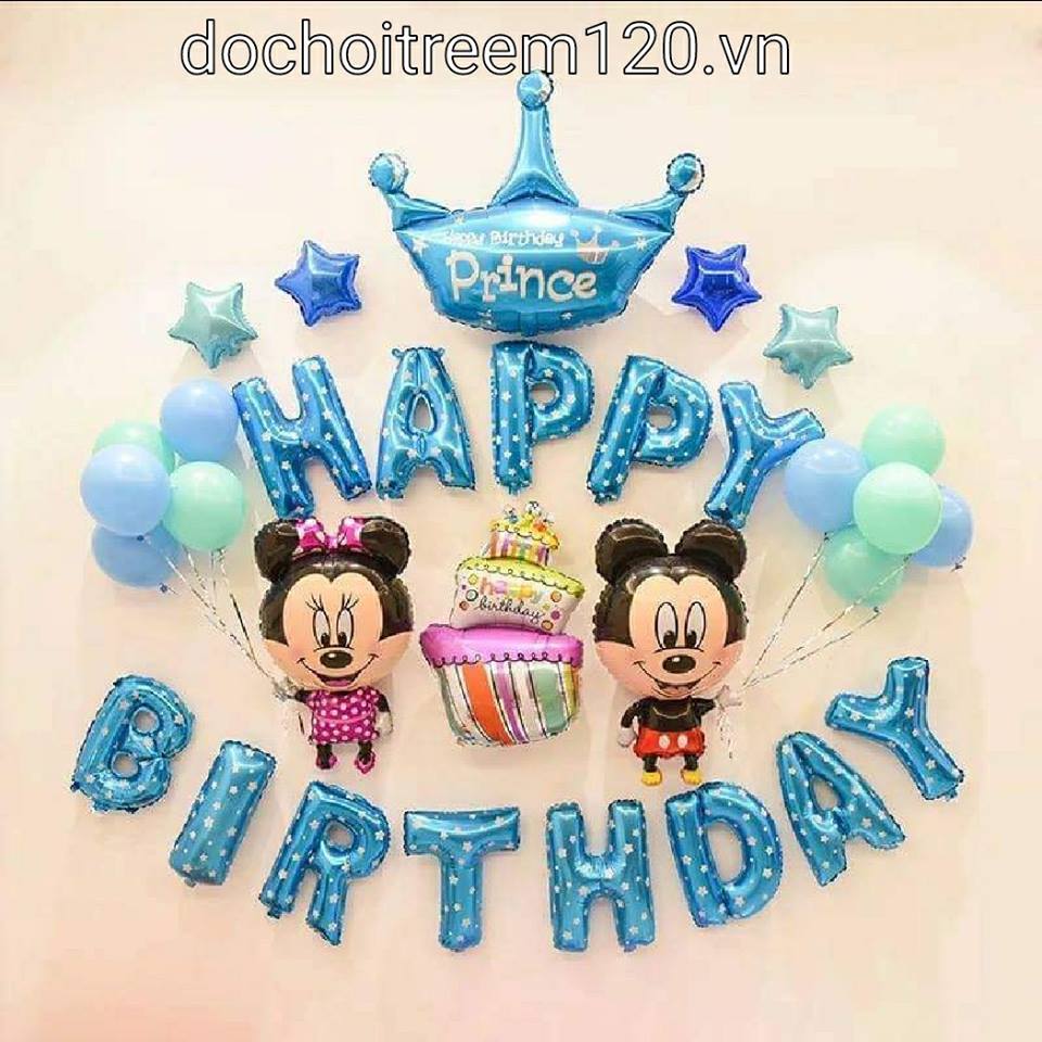 SÉT TRANG TRÍ SINH NHẬT MICKEY 135K SÉT TRANG TRÍ SINH NHẬT MICKEY 135K