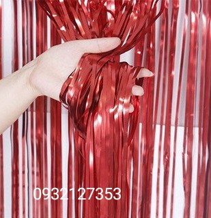 RÈM KIM TUYẾN TRANG TRÍ MÀU ĐỎ ĐÔ/ MÀU MẬN NGANG 1M DÀI 2M RÈM KIM TUYẾN TRANG TRÍ MÀU ĐỎ ĐÔ/ MÀU MẬN NGANG 1M DÀI 2M
