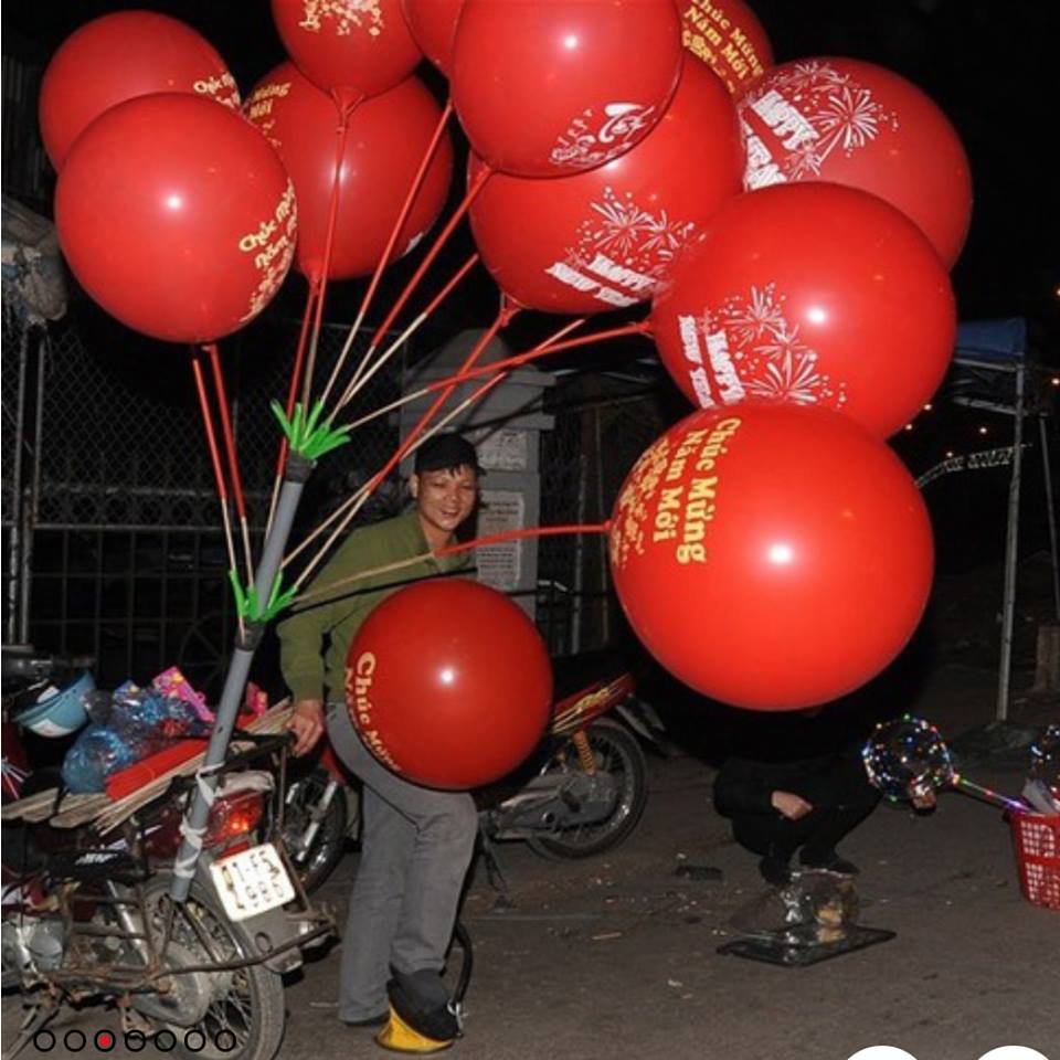 Chúc Mừng Năm Mới 90cm Bóng cao su Chúc Mừng Năm Mới 90cm Bóng cao su