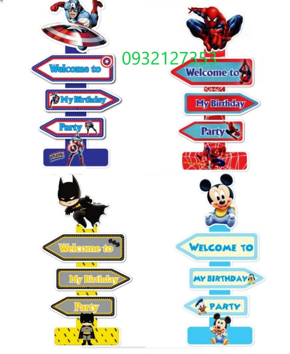 CÂY WELCOME MẪU SPIDERMAN/ SIÊU ANH HÙNG/ PACMAN/ MICKEY CÂY WELCOME MẪU SPIDERMAN/ SIÊU ANH HÙNG/ PACMAN/ MICKEY