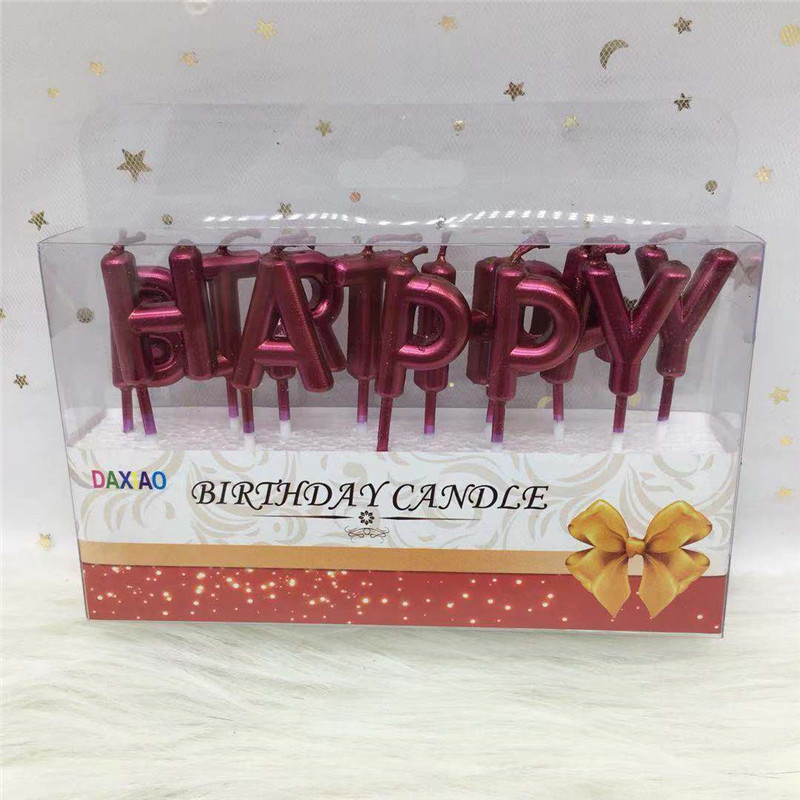 NẾN CHỮ HAPPY BIRTHDAY MÀU MẬN NẾN CHỮ HAPPY BIRTHDAY MÀU MẬN