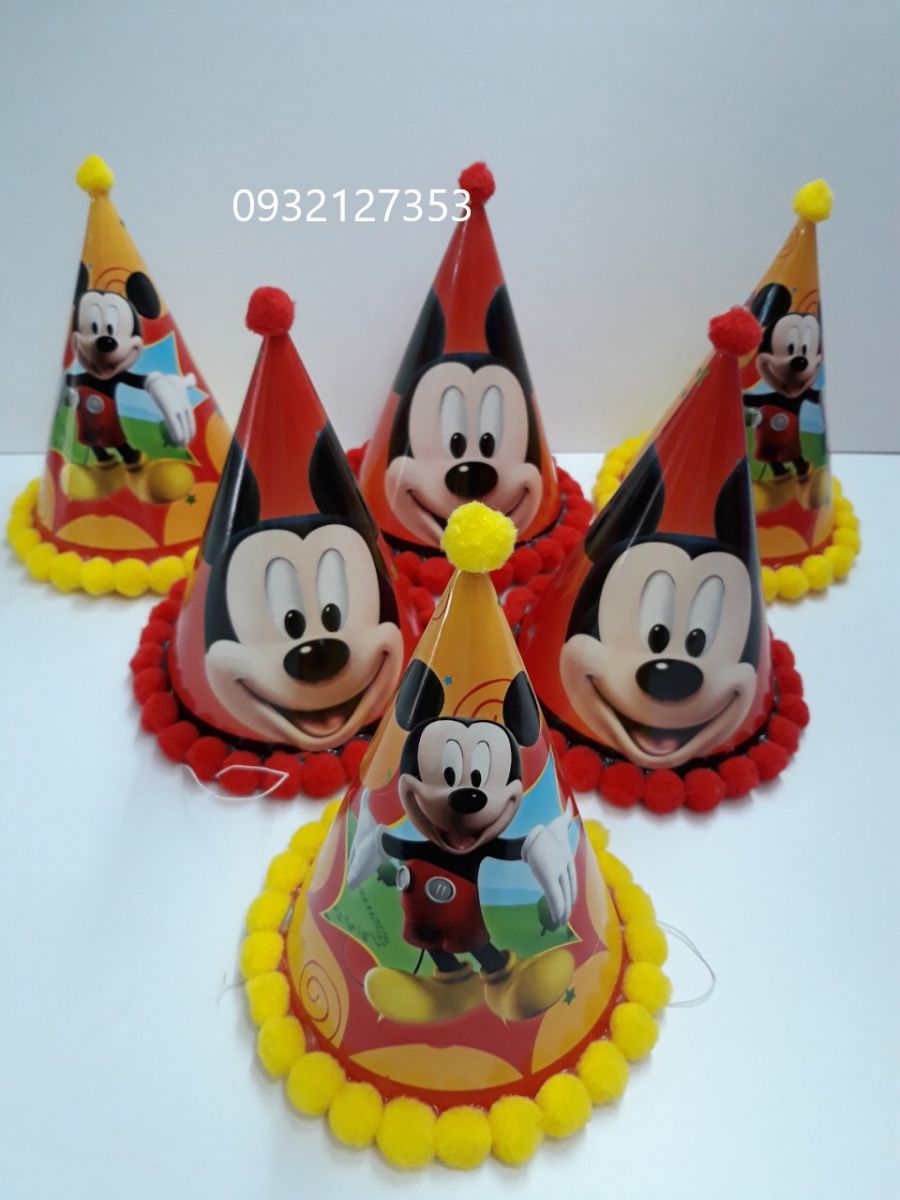 NÓN GIẤY VIỀN BÔNG MICKEY NÓN GIẤY VIỀN BÔNG MICKEY
