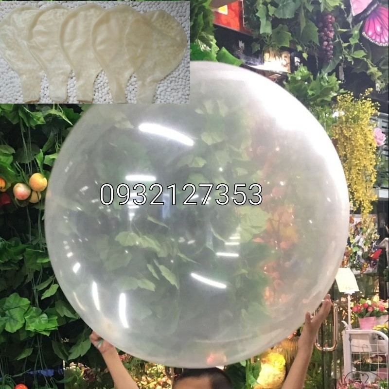 BÓNG CAO SU TRÒN TRONG SUỐT 1 CÁI 60CM BÓNG CAO SU TRÒN TRONG SUỐT 1 CÁI 60CM