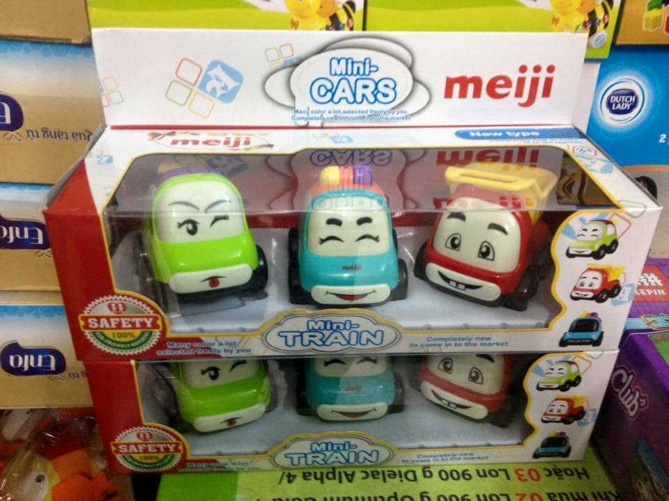 Set 3 xe chạy trớn Meiji Set 3 xe chạy trớn Meiji
