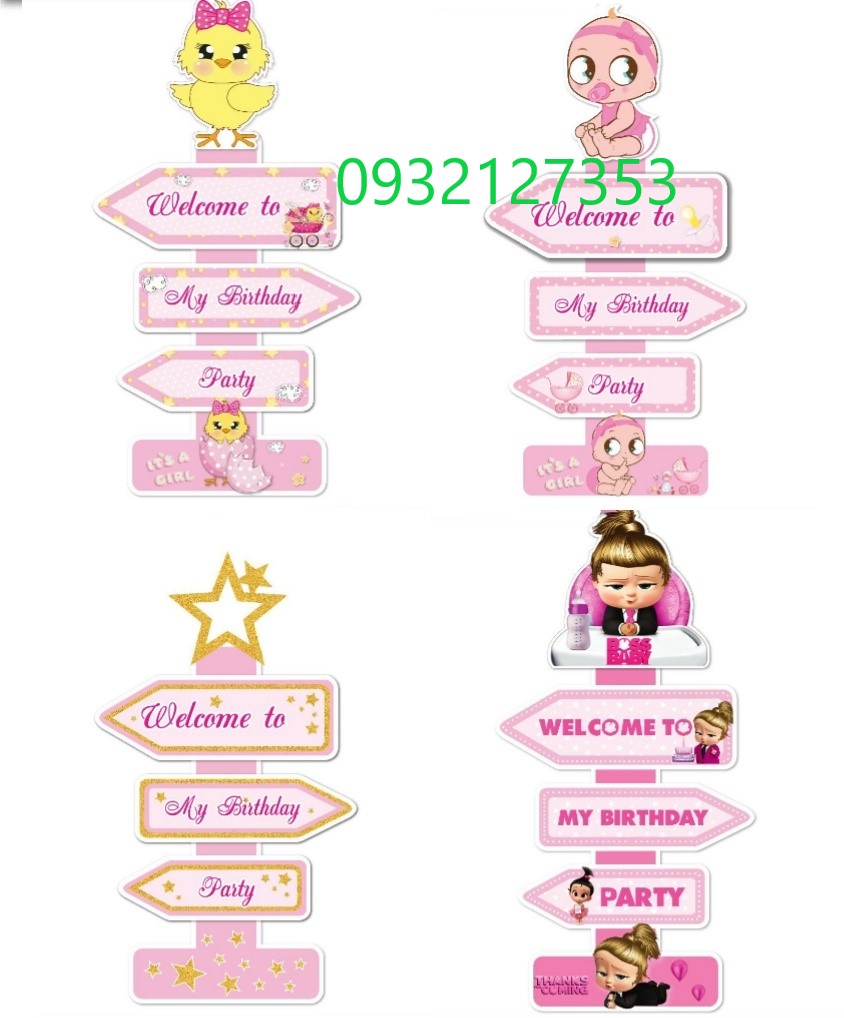 CÂY WELCOME MẪU BÉ GÁI/ MÀU HỒNG/ CON GÀ HỒNG/ BÉ GÁI SIÊU QUẬY CÂY WELCOME MẪU BÉ GÁI/ MÀU HỒNG/ CON GÀ HỒNG/ BÉ GÁI SIÊU QUẬY