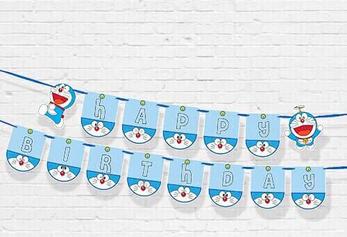 DÂY HAPPY BIRTHDAY CHỦ ĐỀ DOREMON BẰNG GIẤY DÀI 2M DÂY HAPPY BIRTHDAY CHỦ ĐỀ DOREMON BẰNG GIẤY DÀI 2M