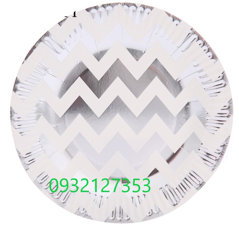 DĨA GIẤY ÁNH KIM BẠC KT 20CM DĨA GIẤY ÁNH KIM BẠC KT 20CM
