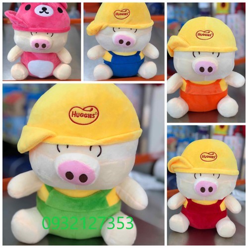 HEO BÔNG QUÀ TẶNG TỪ HUGGIES CAO 35CM HEO BÔNG QUÀ TẶNG TỪ HUGGIES CAO 35CM