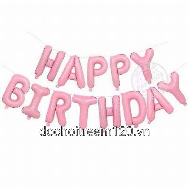 bóng kiếng chữ kt 35cm HAPPY BIRTHDAY màu hồng nhạt bóng kiếng chữ kt 35cm HAPPY BIRTHDAY màu hồng nhạt