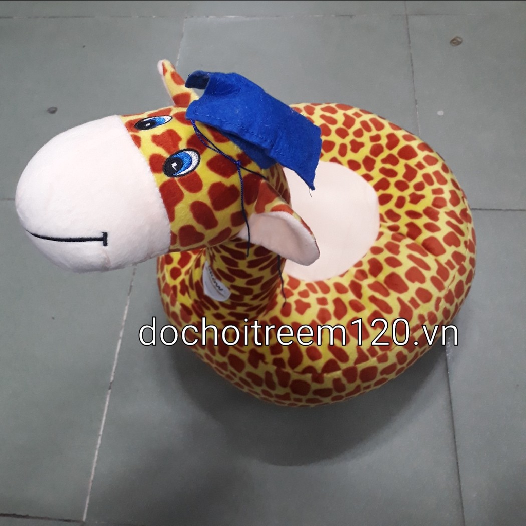 GHẾ NGỒI CHO BÉ NHỒI BÔNG HÌNH HƯƠU CAO CỔ KT 40CM GHẾ NGỒI CHO BÉ NHỒI BÔNG HÌNH HƯƠU CAO CỔ KT 40CM