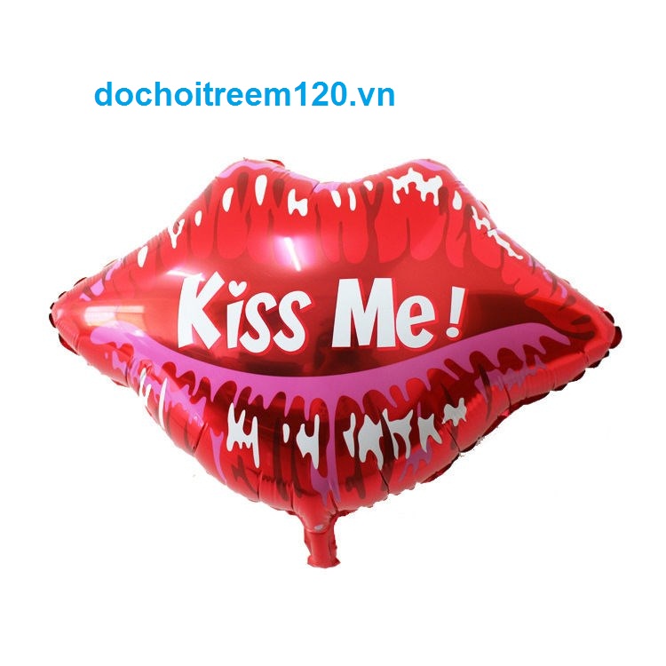 Bong bóng kiếng cái môi KISS ME kt 51cm x 58cm Bong bóng kiếng cái môi KISS ME kt 51cm x 58cm