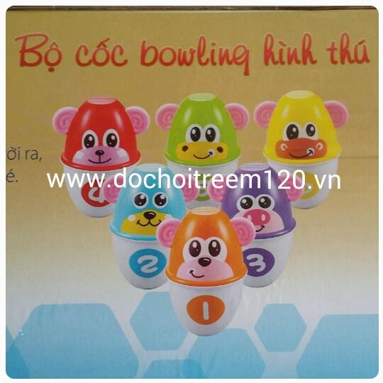 Bộ cốc bowling hình thú Enfa Bộ cốc bowling hình thú Enfa