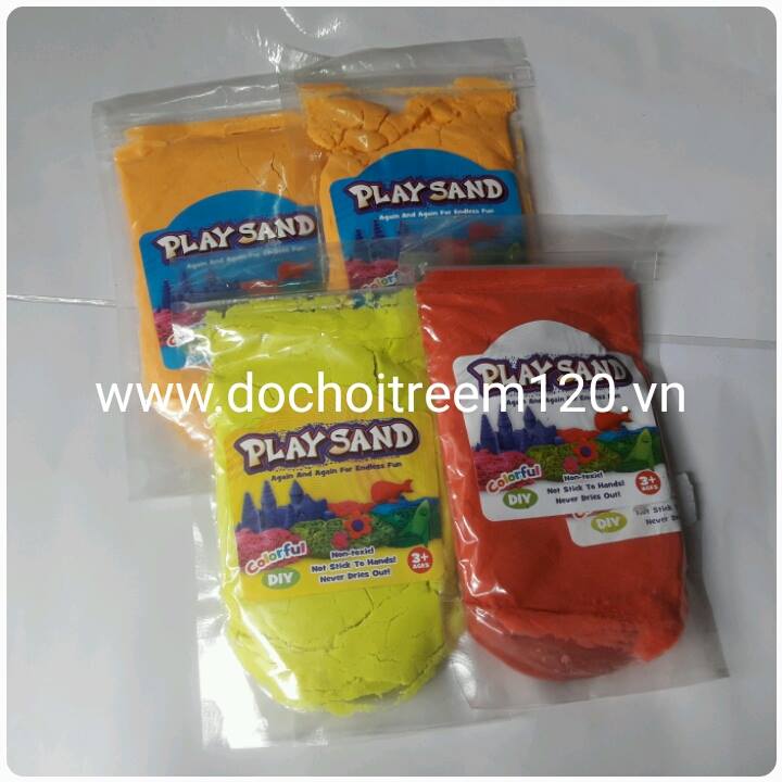 Cát nặn Playsand màu gói 200gr Cát nặn Playsand màu gói 200gr