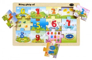 Bảng ghép số bằng gỗ Bảng ghép số bằng gỗ