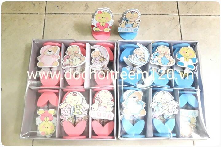 Chậu hoa gỗ mini để bàn hình Baby (Xanh/Hồng) Chậu hoa gỗ mini để bàn hình Baby (Xanh/Hồng)