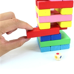 Rút thanh gỗ màu Wiss Toy (4,5 x 4,5 x 13cm) Rút thanh gỗ màu Wiss Toy (4,5 x 4,5 x 13cm)
