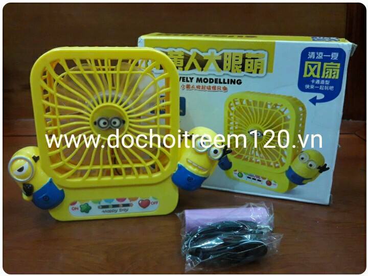Quạt pin mini Minion Quạt pin mini Minion