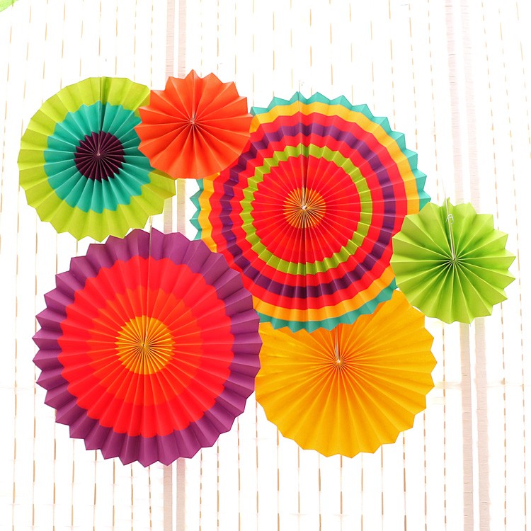 Set 6 quạt giấy trang trí cực đẹp Set 6 quạt giấy trang trí cực đẹp
