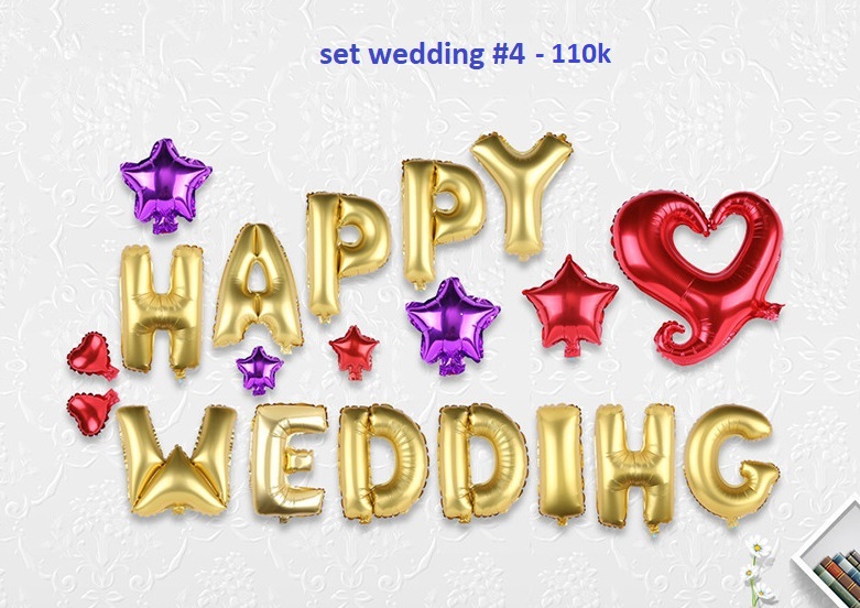 Set wedding #4 bong bóng kiếng trang trí 20 món (WEDDING) Set wedding #4 bong bóng kiếng trang trí 20 món (WEDDING)