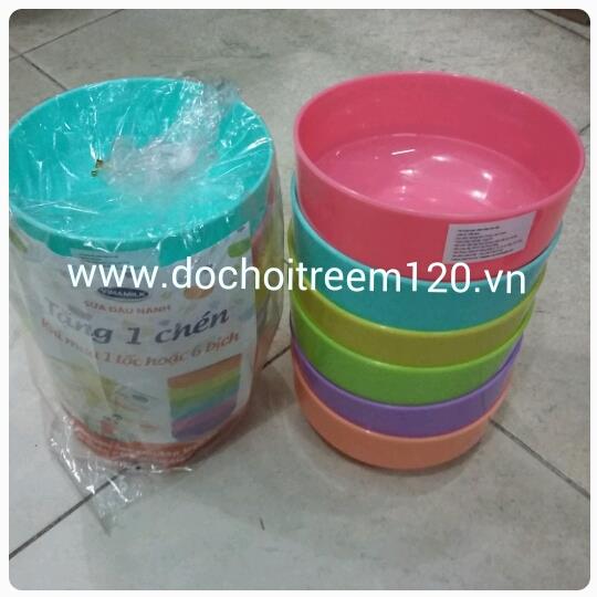 Bộ 6 chén nhựa màu Vinamilk Bộ 6 chén nhựa màu Vinamilk