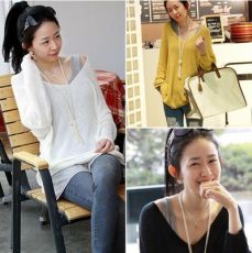 New Women Knitted V-Neck Loose Oversized Batwing Jumper Pullover Sweater Coat