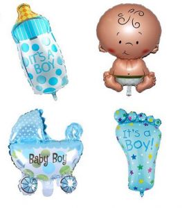 Combo 4 cái bong bóng kiếng mini 45cm (girl/boy)