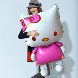 Bong bóng kiếng Hello Kitty khổng lồ 116cm