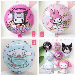 Bóng kiếng tròn chủ đề Kuromi 45cm có 3 mẫu