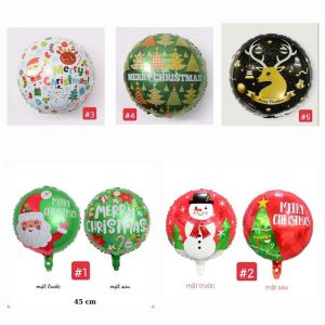 Bóng kiếng tròn Merry Christmas (có 5 mẫu)