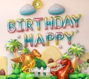 Combo trang trí sinh nhật Khủng Long [228K]