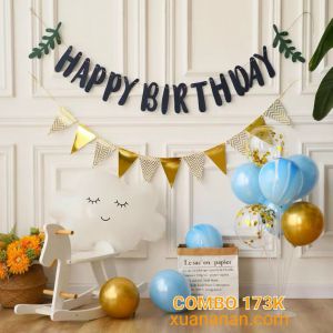 Combo trang trí sinh nhật kiểu HQ [173K]