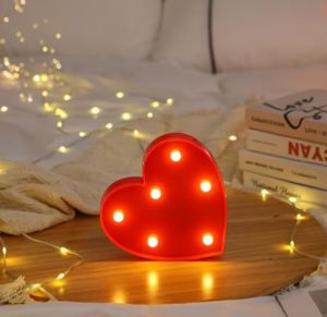 Hộp led trái tim đỏ