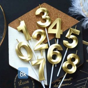 Vỉ nến số 3D gold