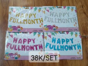 Set bóng chữ Happy Fullmonth (có 4 màu)