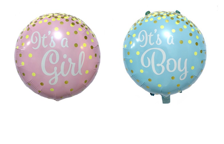Bong bóng kiếng hình tròn IT‘S A BOY/IT‘S A GIRL (45cm) Bong bóng kiếng hình tròn IT‘S A BOY/IT‘S A GIRL (45cm)