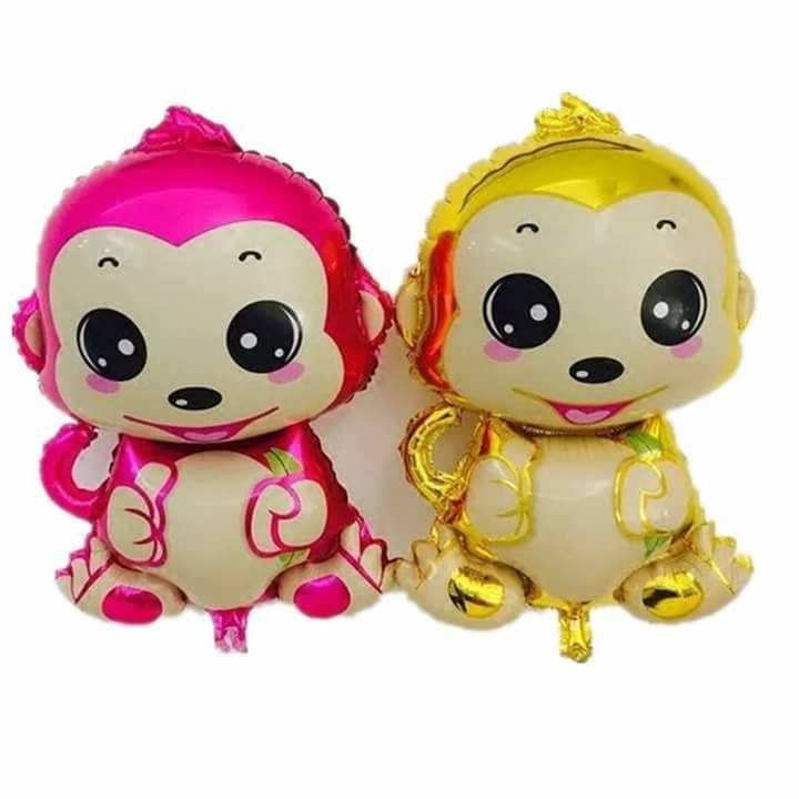 Bong bóng hình Con khỉ nhỏ 40cm (hồng/vàng) Bong bóng hình Con khỉ nhỏ 40cm (hồng/vàng)
