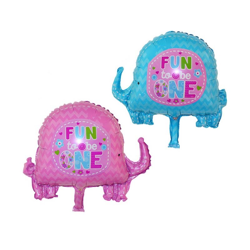 Bong bóng kiếng Con Voi ‘Fun to be one‘ 48cm (xanh/hồng)
