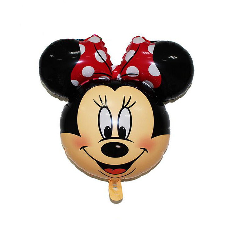 Bong bóng kiếng mini đầu Minnie 40cm Bong bóng kiếng mini đầu Minnie 40cm