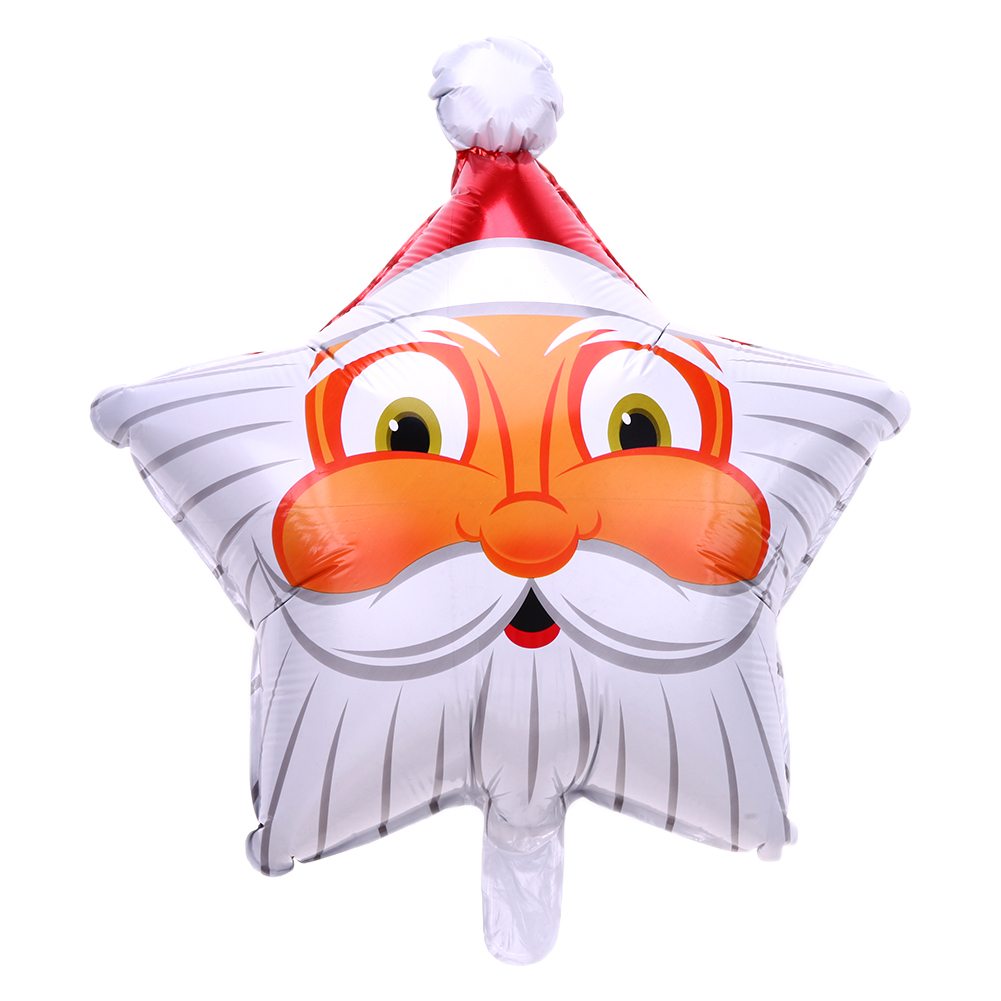 Bong bóng kiếng hình Ngôi sao Ông già Noel 45cm Bong bóng kiếng hình Ngôi sao Ông già Noel 45cm