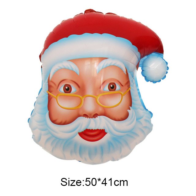 Bong bóng kiếng hình đầu ông già Noel (50 x 41cm) Bong bóng kiếng hình đầu ông già Noel (50 x 41cm)