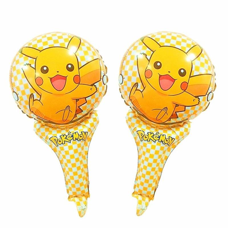 Bong bóng kiếng cầm tay hình Pokemon 45cm Bong bóng kiếng cầm tay hình Pokemon 45cm