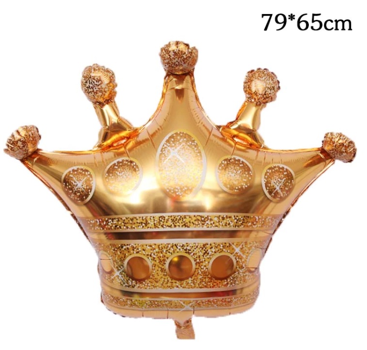 Bong bóng kiếng Vương miện Gold 79cm Bong bóng kiếng Vương miện Gold 79cm