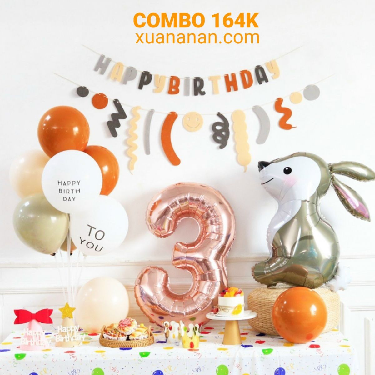 Combo trang trí sinh nhật kiểu HQ [164K]