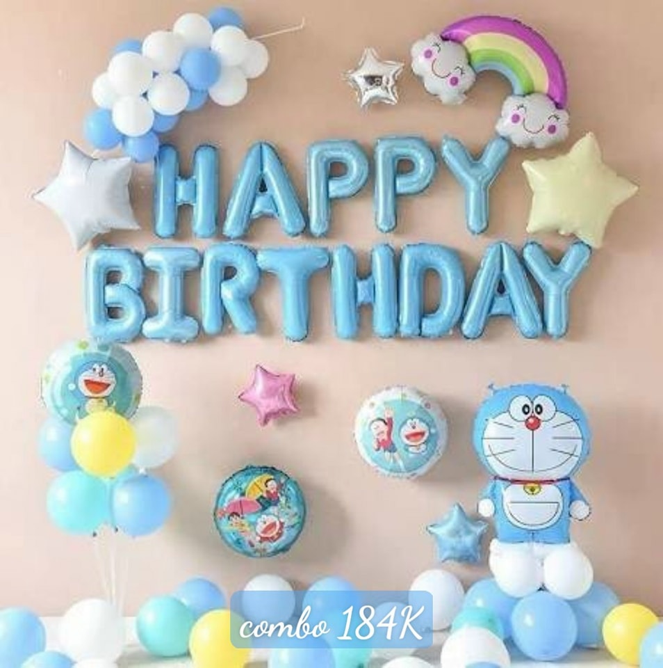 Combo trang trí sinh nhật Doraemon [184K]