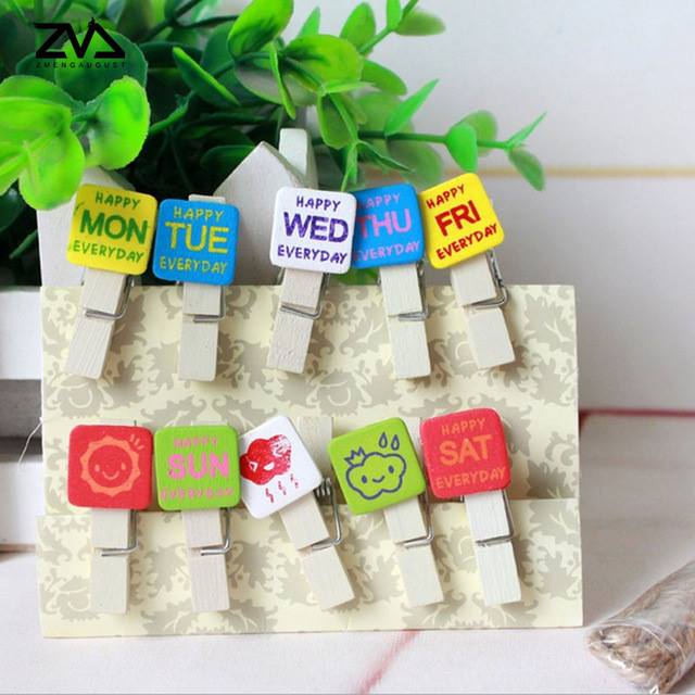 Set 10 kẹp gỗ dây treo mẫu Everyday Set 10 kẹp gỗ dây treo mẫu Everyday