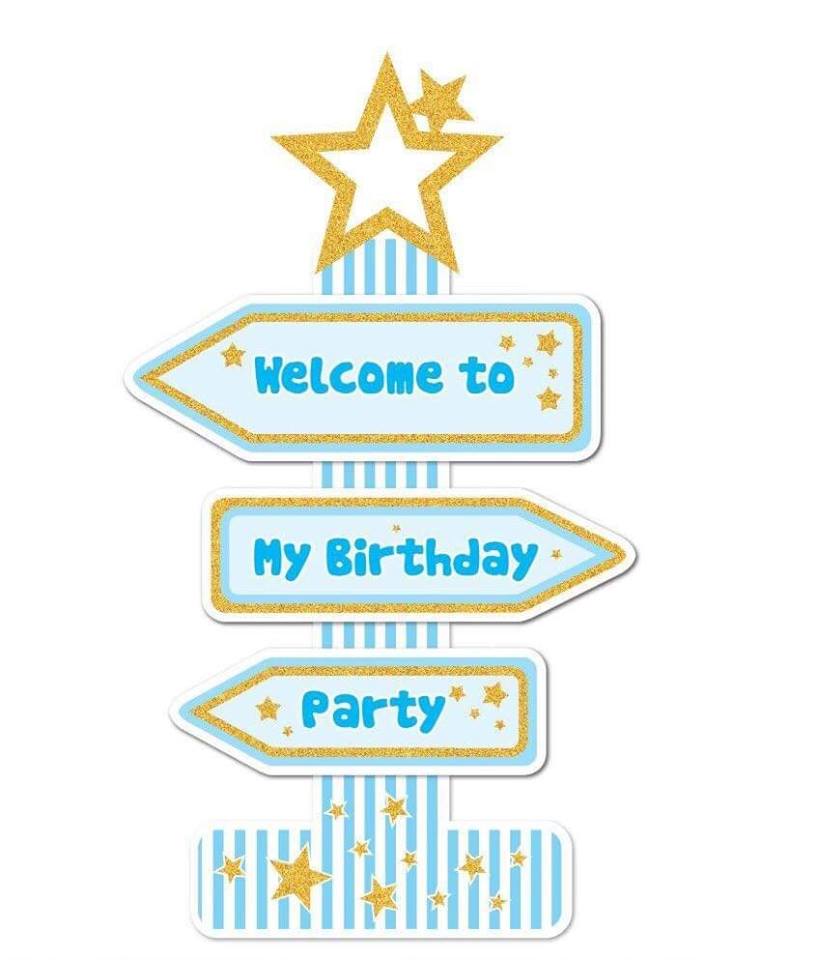 Cây Welcome To My Birthday Party (có 3 màu) Cây Welcome To My Birthday Party (có 3 màu)