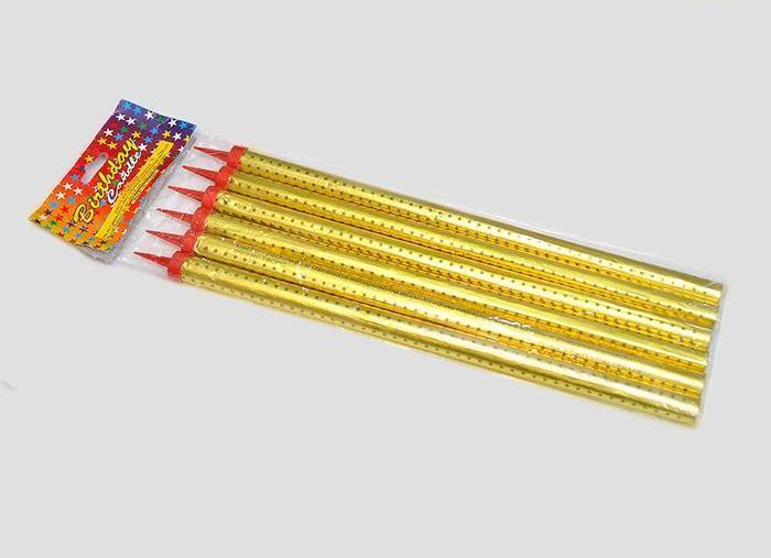 Vỉ 6 cây nến phụt sinh nhật 30cm Vỉ 6 cây nến phụt sinh nhật 30cm