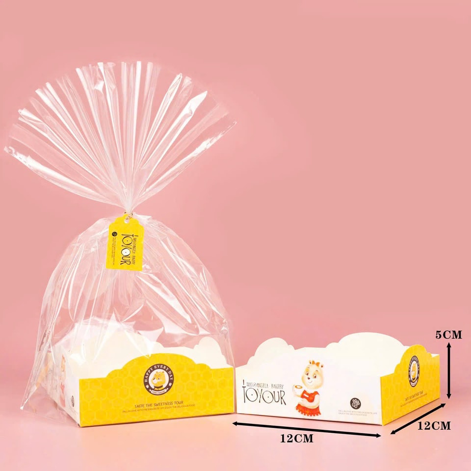 Set 10 túi bóng kiếng + đế giấy đựng quà Set 10 túi bóng kiếng + đế giấy đựng quà